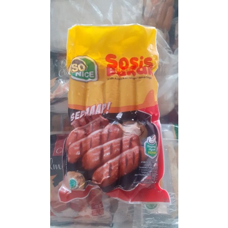 

Grosir Rp. 24.500/pack So Nice Sosis Sapi Bakar Mini 500gr