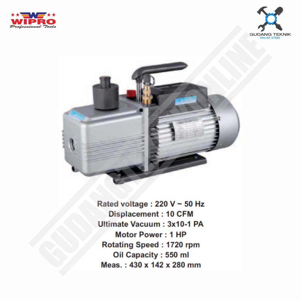 Mesin Vacuum Pump WIPRO VP42 / Pompa Vacum Vakum 1 HP WIPRO VP-42 VP 42