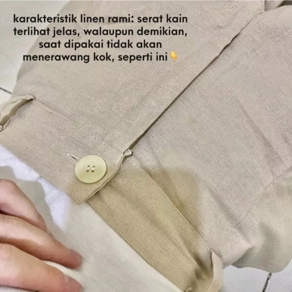 Highwaist Kulot Linen Premium Kulot Linen Laura Slim Seoul