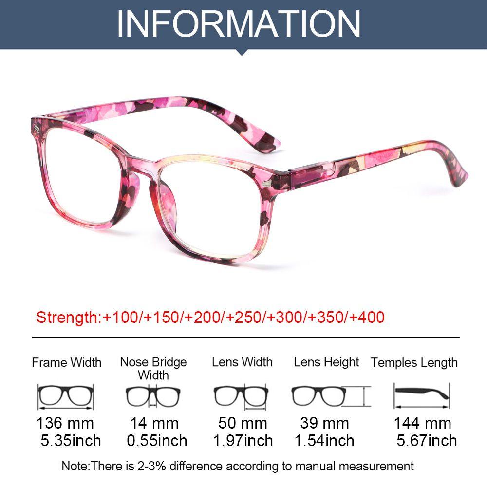 Populer Kacamata Baca Perlindungan Radiasi Vision Care Flower Presbyopia Eyewear