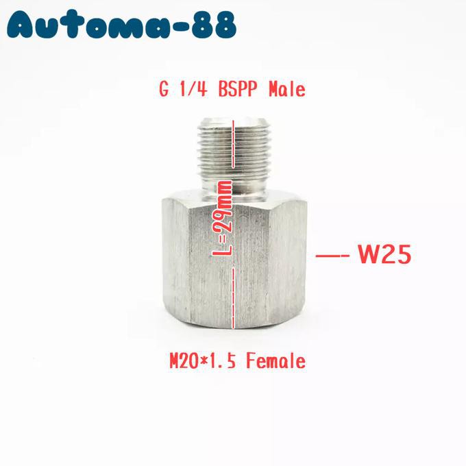 Adapter Drat M20 Female X G 1/4 Bspp Male Stainless Steel Ss304 Automa88 Segera Beli