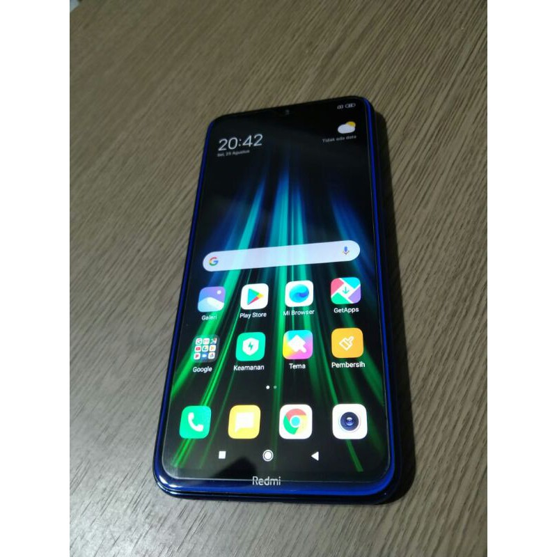 Jual HP Handphone Second Seken Xiaomi Redmi Note 8 Ram 6/128gb Mulus No Minus