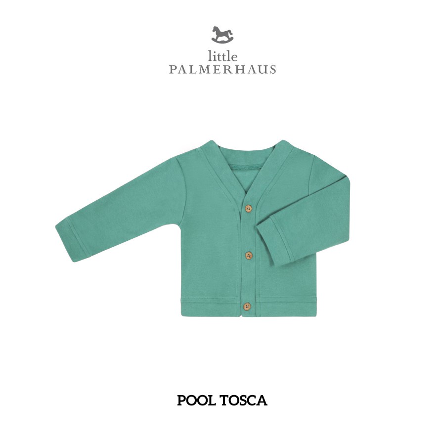Little Palmerhaus Baby Cardigan / Jaket / Cardigan Bayi-pool tosca