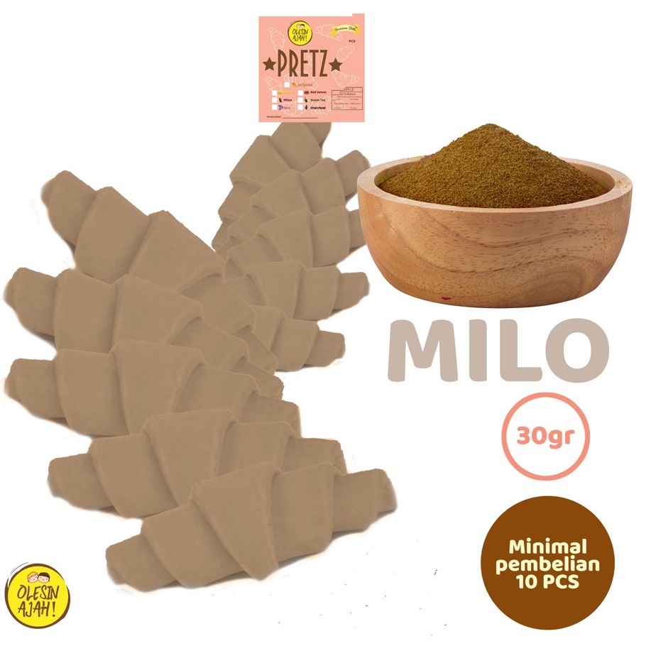 

Milo Croissant Dough Frozen PREMIUM Butter +- 30gr isi 10 pcs