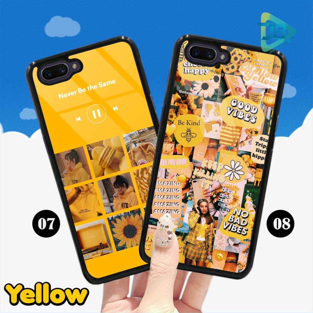 Hardcase 2D glossy YELLOW OPPO A1K A33 A37 F1 F1+ F1S A59 F3 F7 F11 PRO A5 A9 A53 A32 JB2426