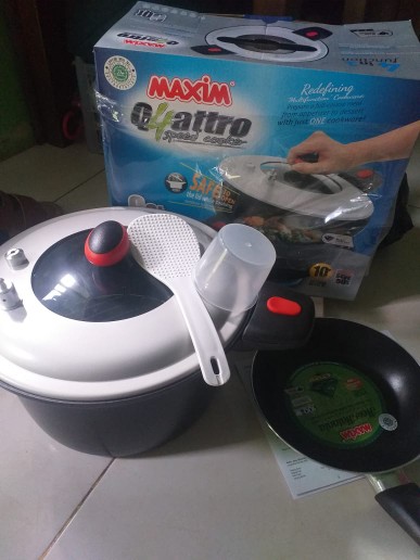Maxim Panci Presto Serbaguna 4 In 1 Quattro Speed Cooker