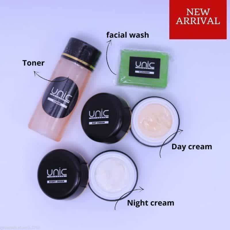 Unic Skincare BPOM All in One Original Cream Perawatan Wajah Glowing Cream Pencerah Pemutih Pelicin Wajah Day Cream Night Cream Toner Facial Wash Pencerah Wajah Kusam Pemutih Wajah Terbaik