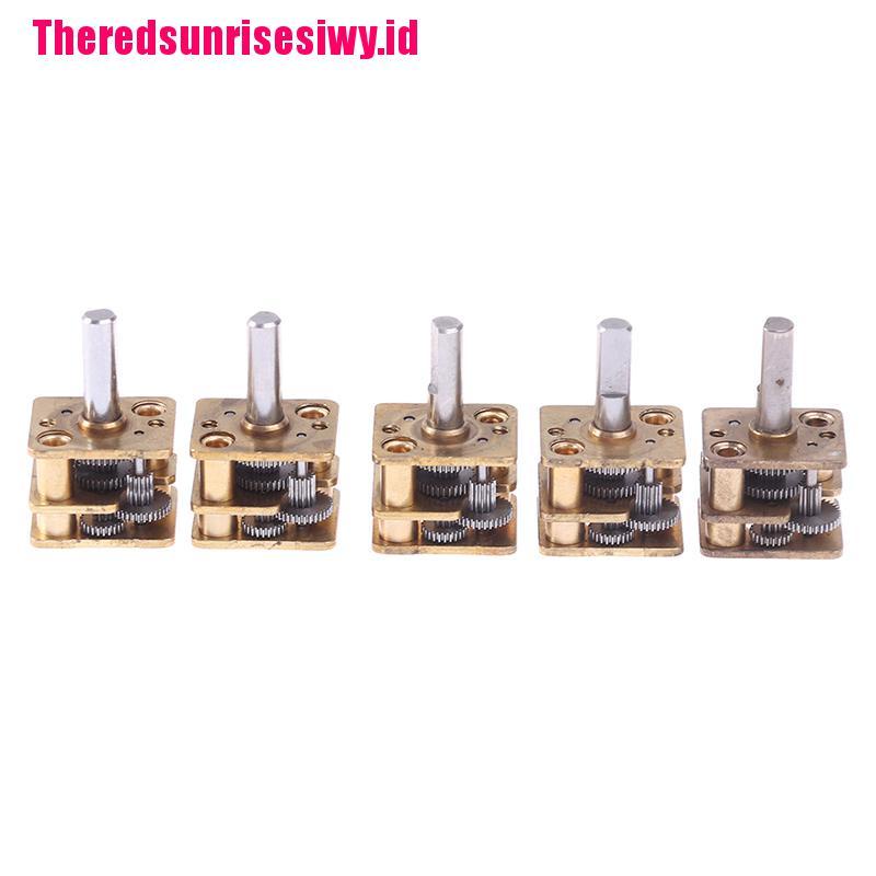 【Theredsunrisesiwy.id】5pcs All metal gear reducer N20 reduction gearbox Reduction DIY N20 Geared Motor