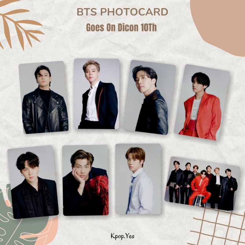 Photocard BTS Dicon 10th - BTS Goes On - Unofficial