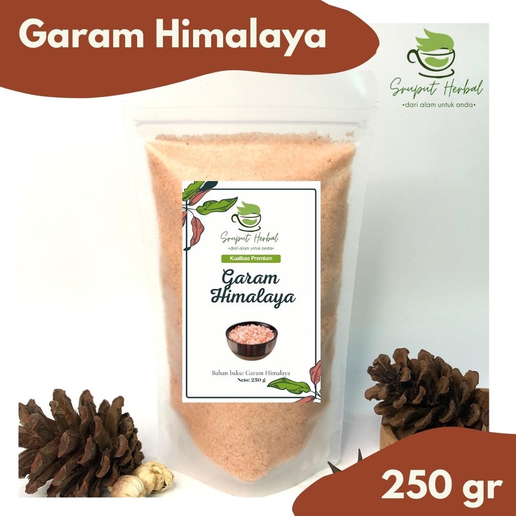 250gr Garam Himalaya Himalayan Salt Murni Kualitas Premium Rempah JSR Sruput Herbal [COD]