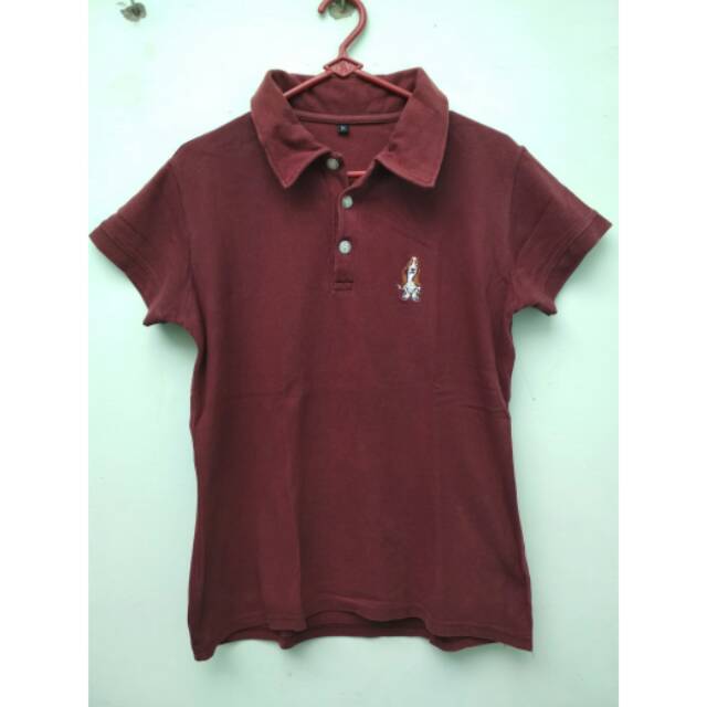 SERBA 10 RIBU: KAOS KERAH MERAH MAROON