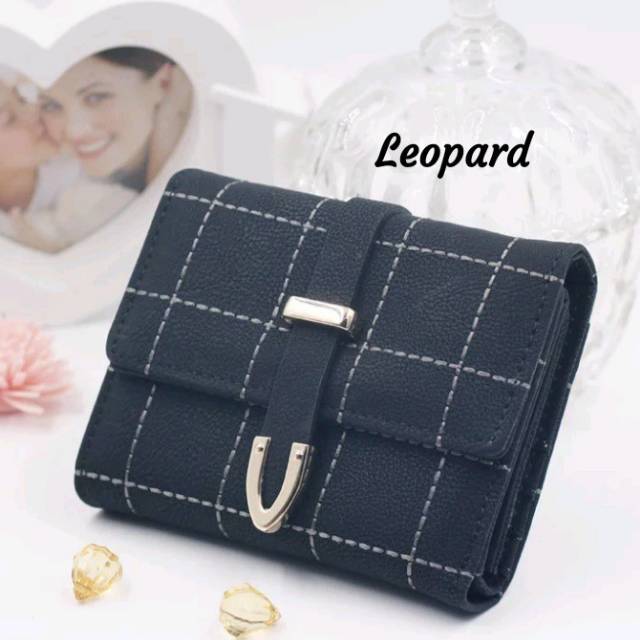 Promo dompet wanita lucu elegan korea hadiah bahan taiga warna ungu