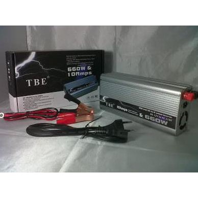 Ini Power Inverter 660 Watt Tbe 2 In 1 (Inverter + Charger Aki) Dc To Ac Kualitas Baik