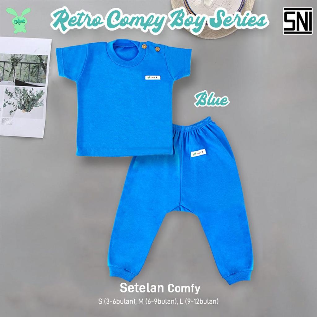 Aruchi Setelan Comfy Series Pendek Panjang SML / Setelan Anak