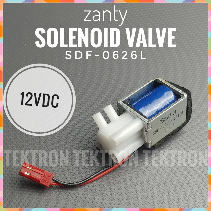 Zanty Solenoid Valve 12VDC SDF-0626L Gas Flow Control Selonoid 12V