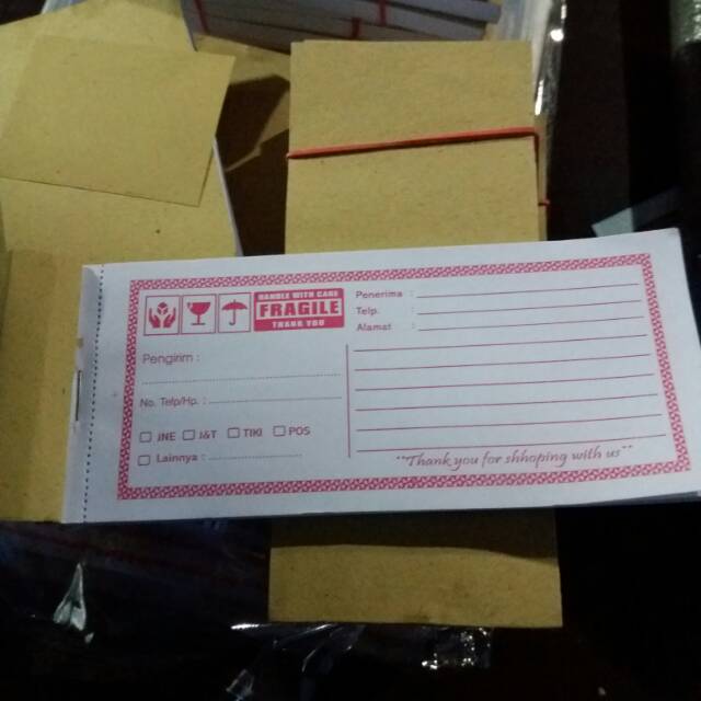 

BUKU LABEL PENGIRIMAN 5RIBU