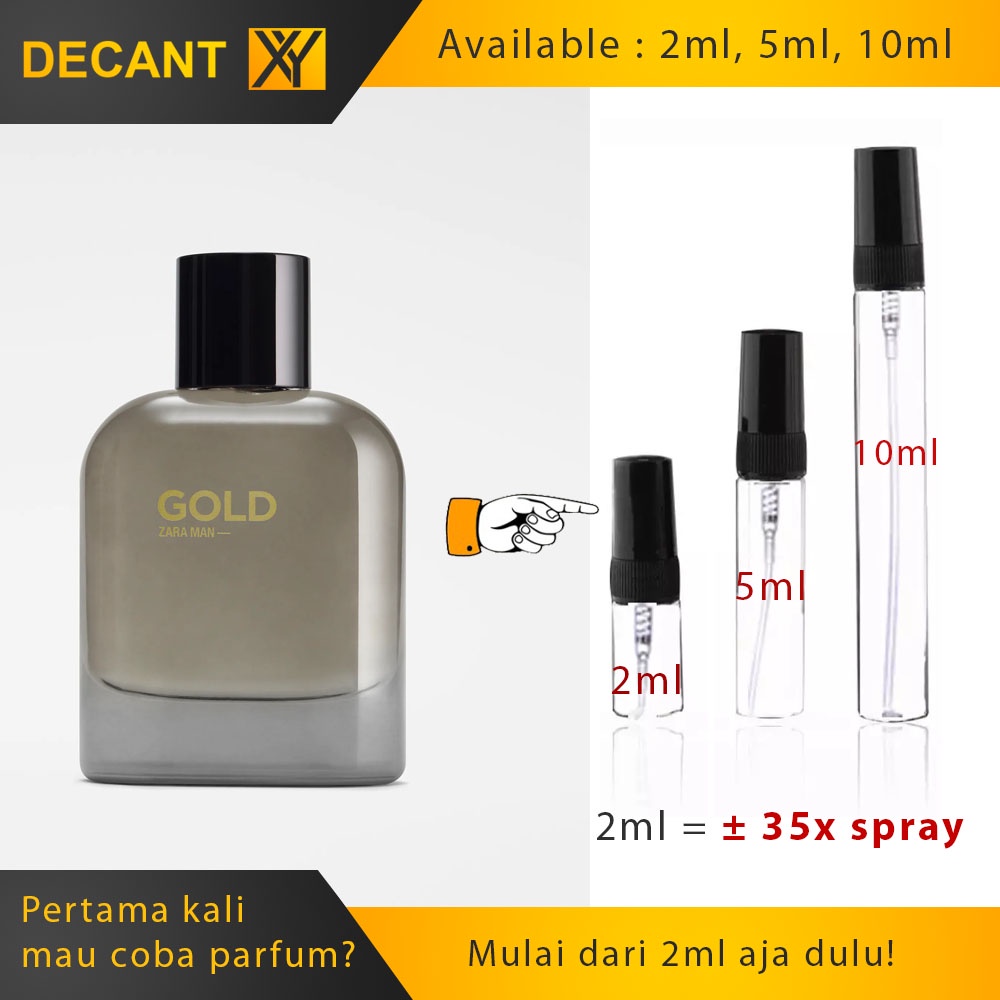 Decant Parfum Zara Gold Man