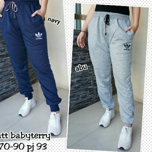 BLACK  Celana Jogger adidas, fit to xl import &&