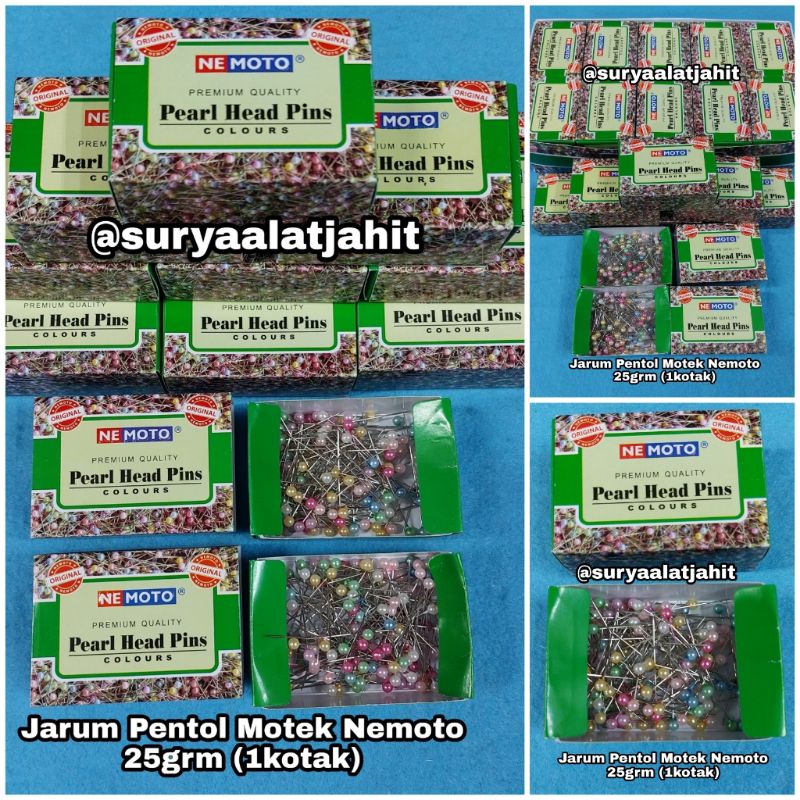 Jarum Pentol Motek Nemoto 25grm @1kotak =rp.9.500/25grm