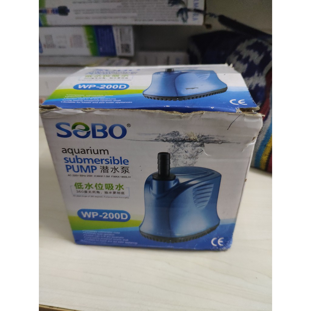 SOBO WP-200D Pompa Akuarium dan Kolam Hidroponik