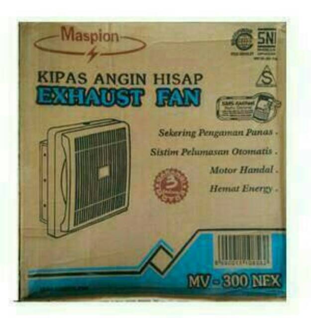 Maspion Exhaust Fan MV 300 NEX 12&quot; 30cm Kipas Angin Dinding Tembok Hisap maspion