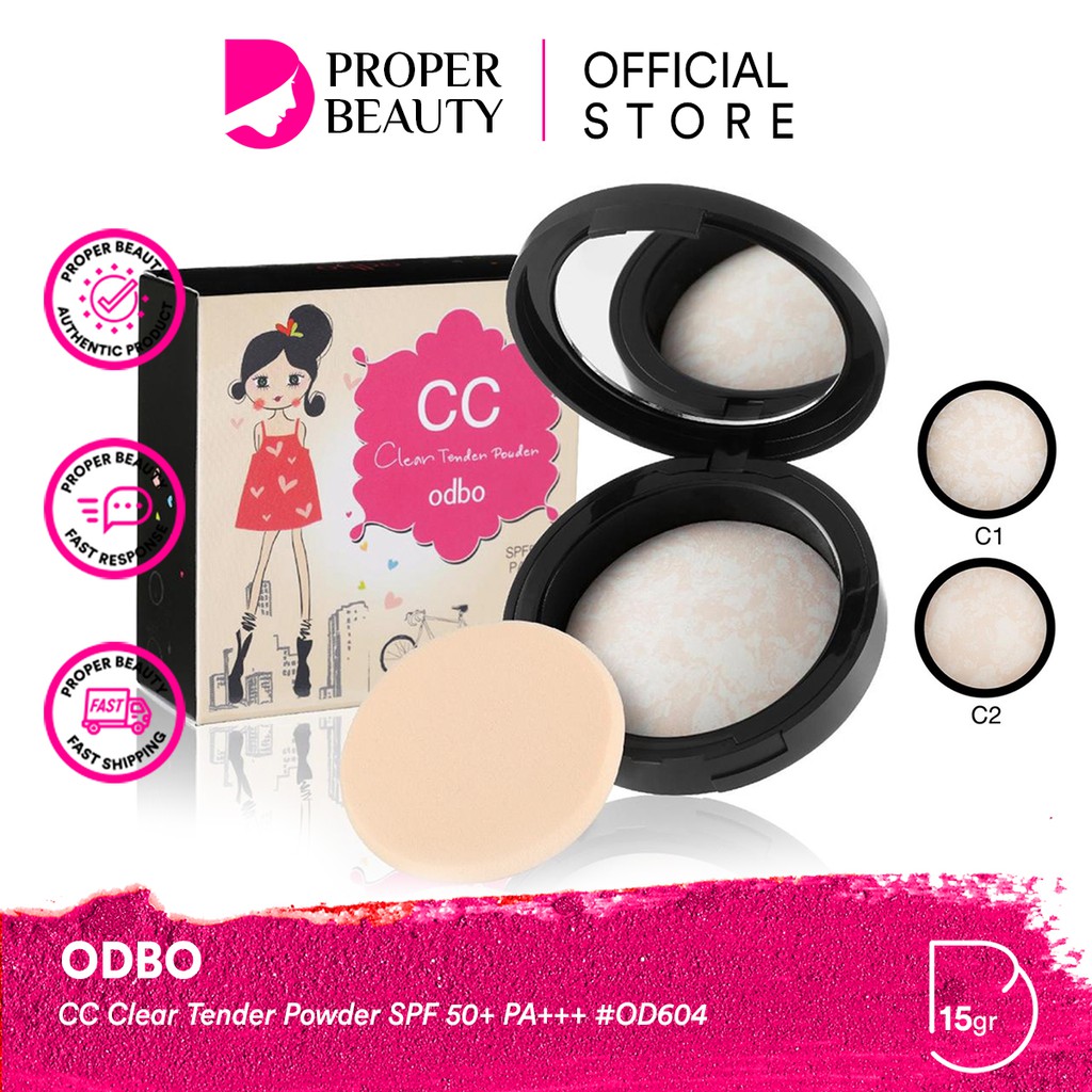 ODBO CC Clear Tender Powder SPF 50+ PA+++ #OD604 Thailand / Shimmer / Glowing / Cosmetic