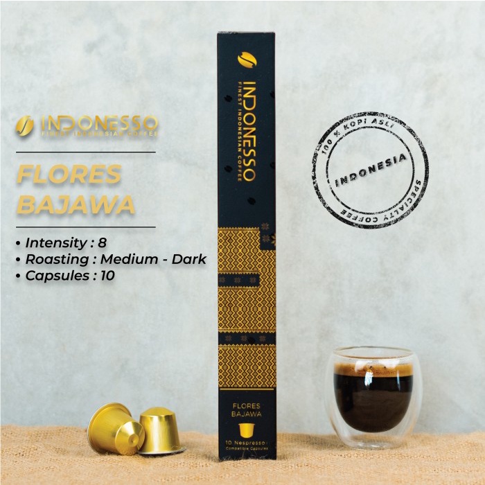 

(BISA COD) INDONESSO Flores Bajawa Nespresso® Coffee Capsule / Kapsul Kopi