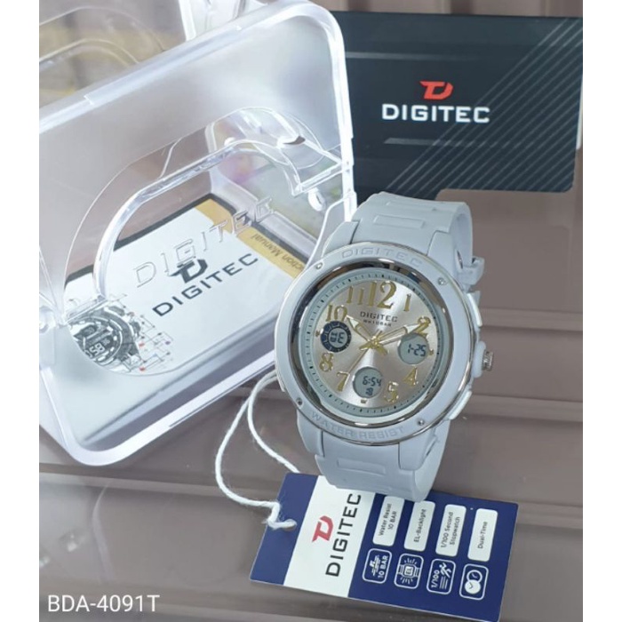Jam tangan Digitec 4091 Tali rubber original wanita