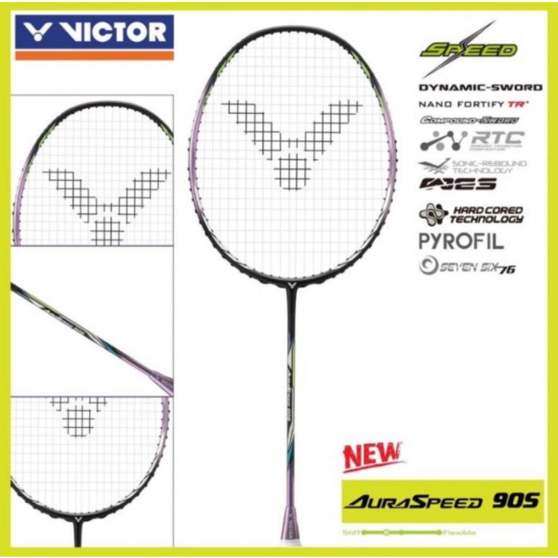 Raket Badminton Victor Auraspeed 90s Grade Ori - Raket Bulutangkis
