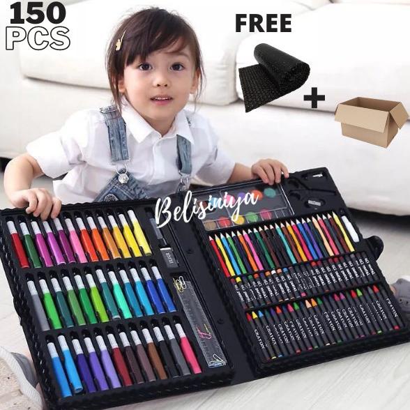 

Crayon Anak 150 Pcs Pensil Warna Alat Lukis Set Crayon Set Kado Ultah