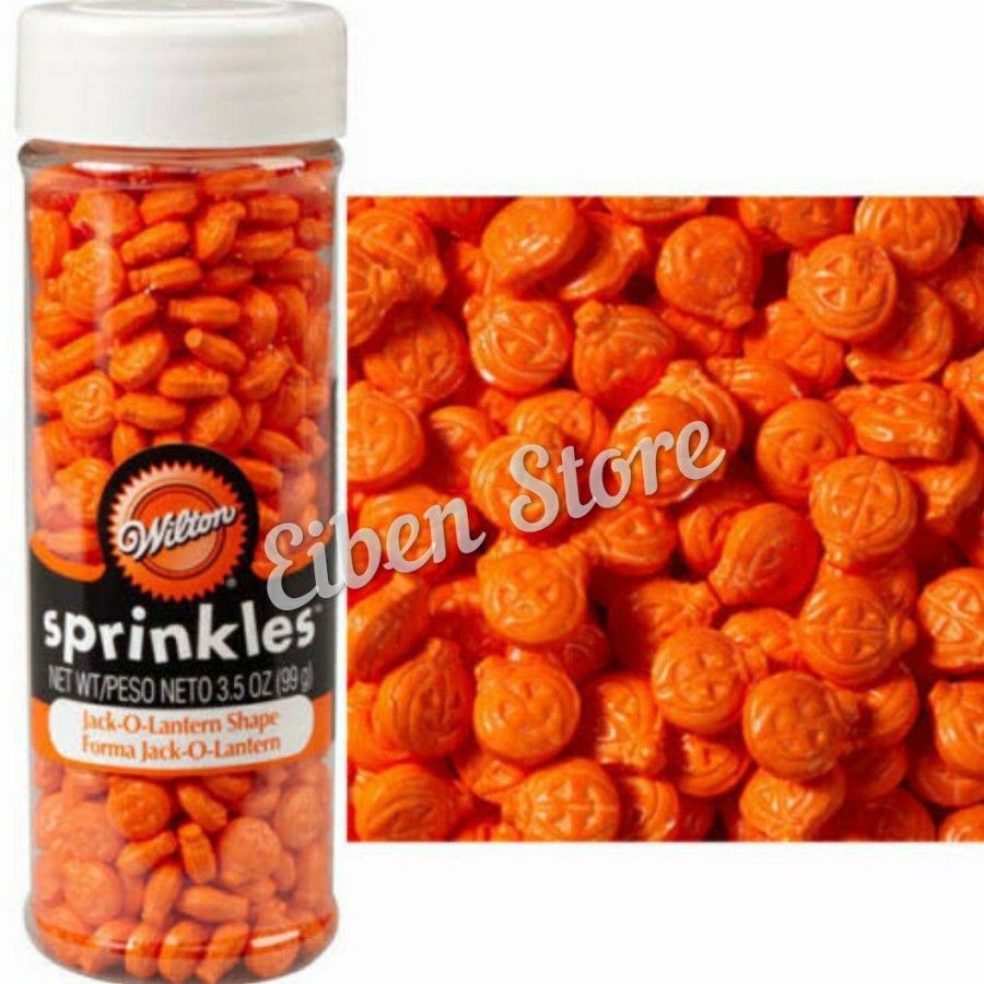 

Wilton Jack O Lantern Sprinkles / Gula2 Dekorasi Kue Tema Halloween