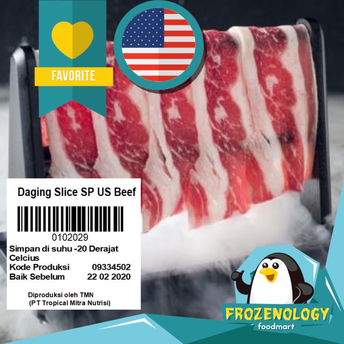 

(205 GR) USA Sliced Beef / Daging Sapi Lapis Iris Grill Gyudon Ramen Niku Udon