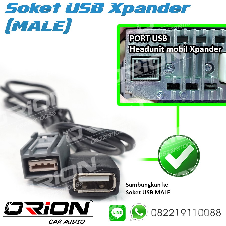 Soket USB Xpander Soket USB Expander MALE