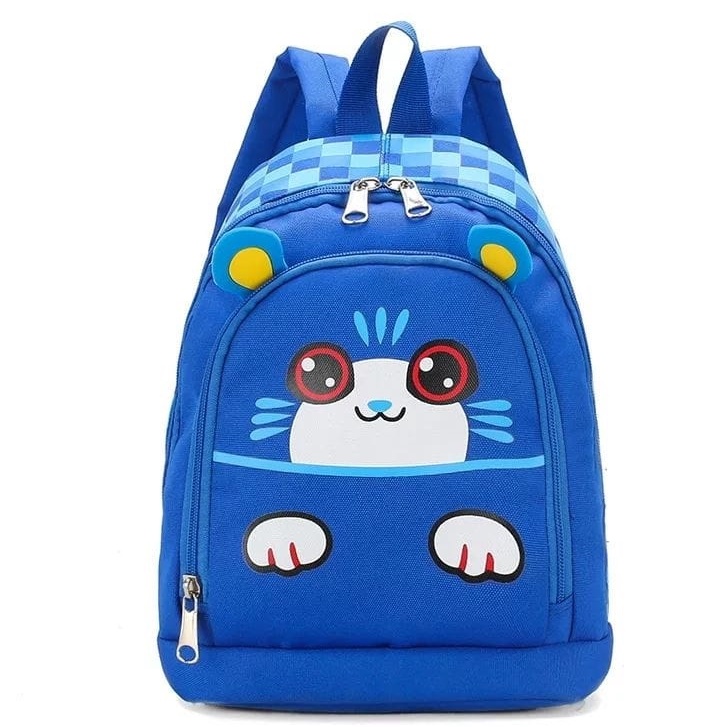 BATOSAI KARTUN KUCING - Tas Anak Sekolah Simple SD dan TK Laki Laki Garsel FKT 5929 Paket Gendong Ransel Perempuan Punggung