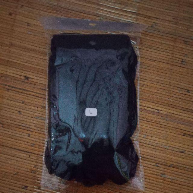 Size L 10 Pcs Sarung Tangan Latex Black Hitam Karet Shamrock Bukan Superlife