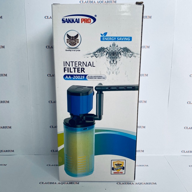 MESIN POMPA AQUARIUM CELUP INTERNAL FILTER SAKKAI PRO AA 2002F