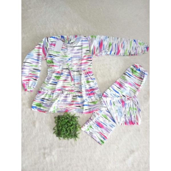 ( BISA COD ) setelan anak tie dye abstark size 1-8 tahun