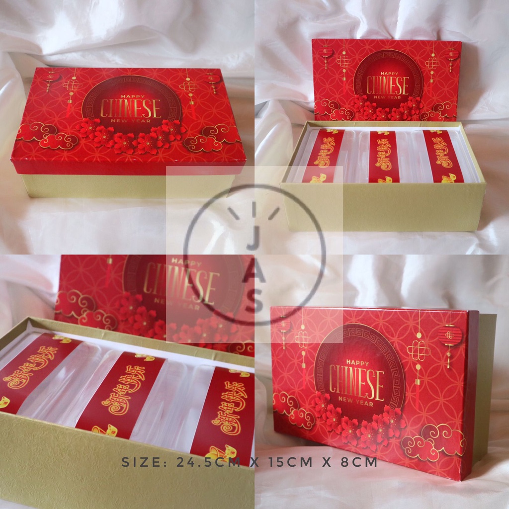 

kotak kue 24,5x15x8 hardbox / hand made / edisi chinese new year imlek