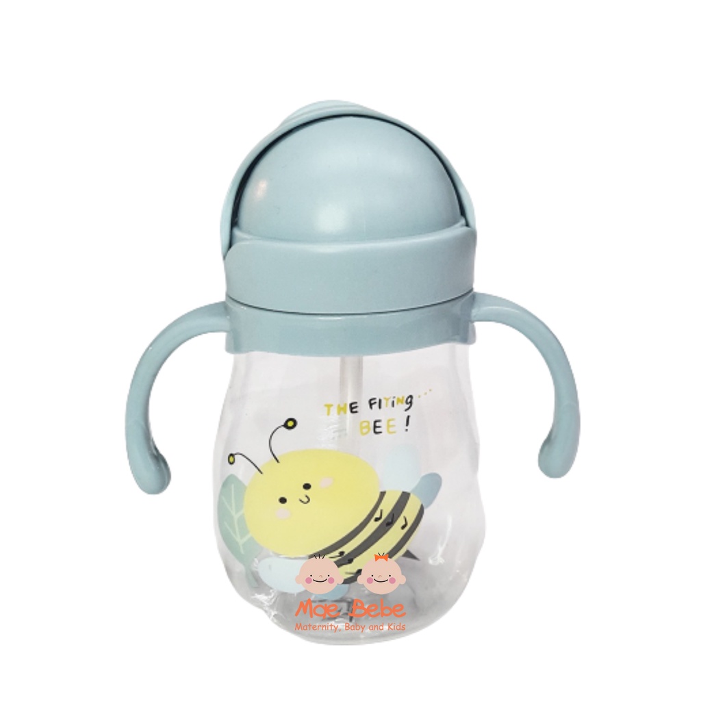 Freckles Water Bottle Tritan Sippy Cup Bumble Bee Blue Botol Minum Anak 210ml