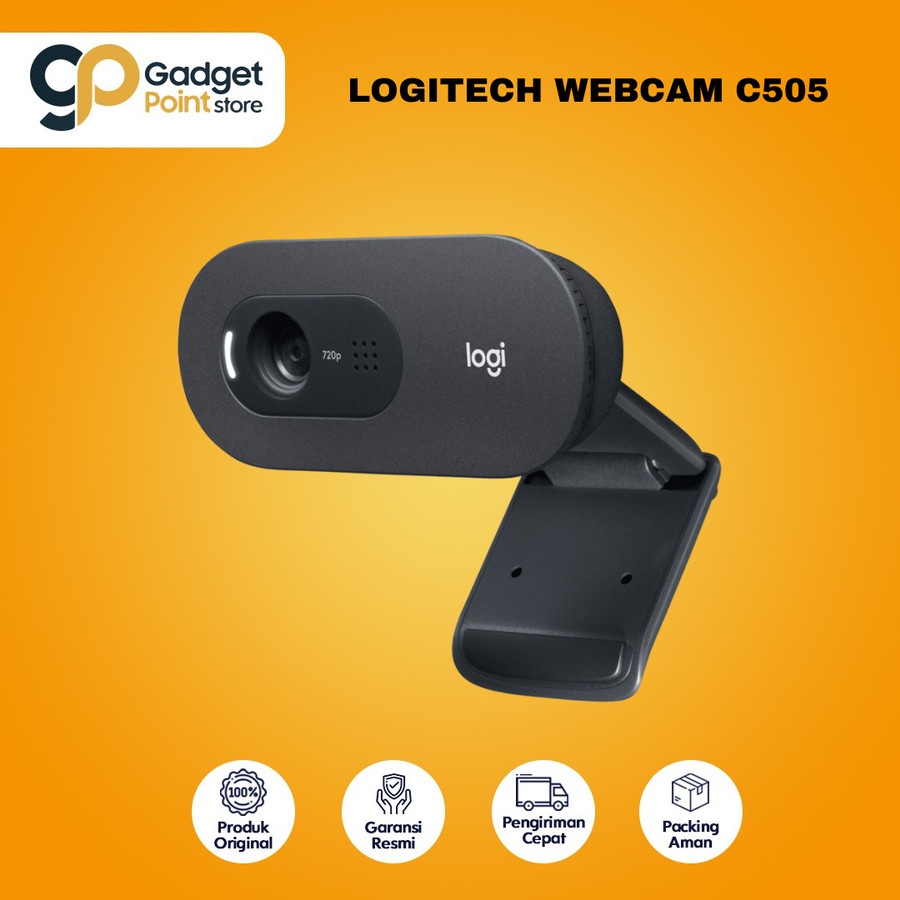 Logitech Webcam  C505 HD Original - Garansi Resmi 2 Tahun