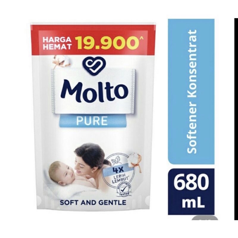 Molto Pure baby pelembut & pewangi 680/720ml