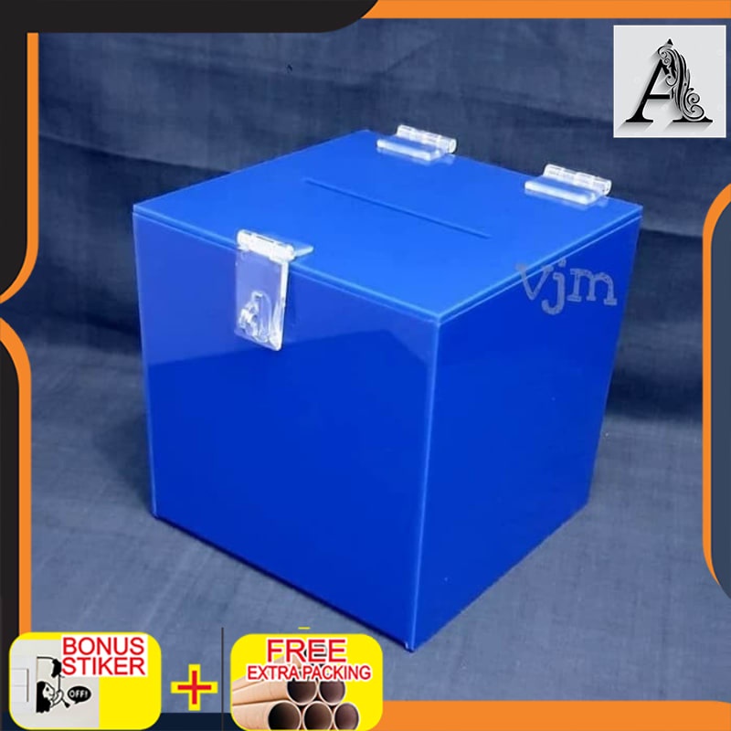 

Murah kotak amal acrylic warna kotak infaq akrilik