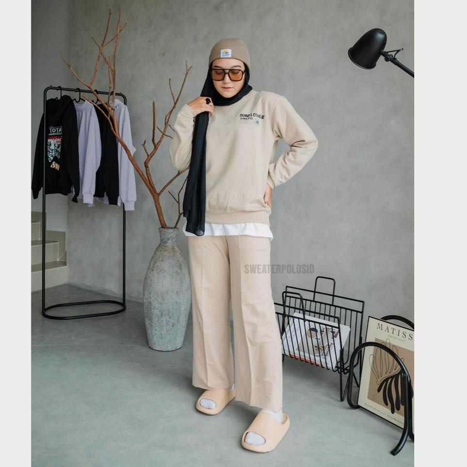 [KAR.20Au22n] Basic Sweater Sunflower SWEPO M-XXL SW13