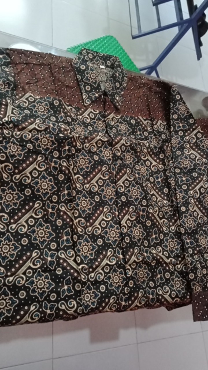 (cod) -baju Batik Couple Ayah Dan Anak Motif Mataram