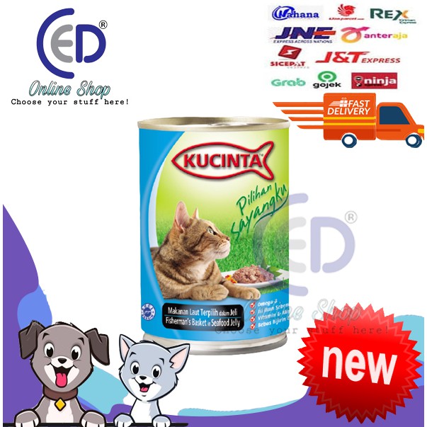 MAKANAN KUCING KUCINTA FISHERMANS SEAFOOD JELLY 400GR