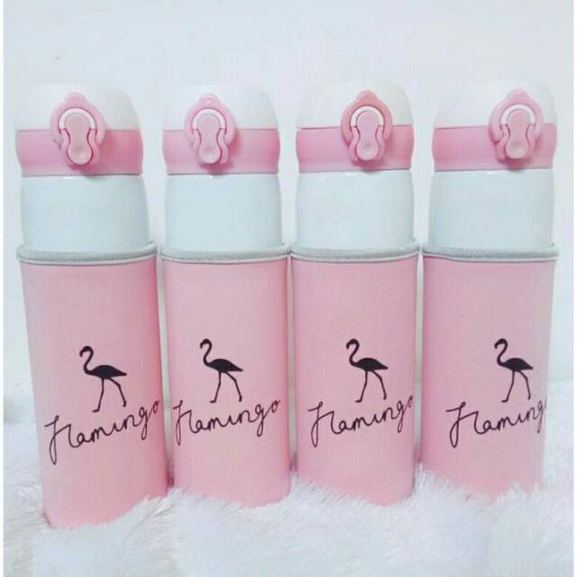 Ready bandung termos karakter flamingo 500ml termos animal botol minum Stainless