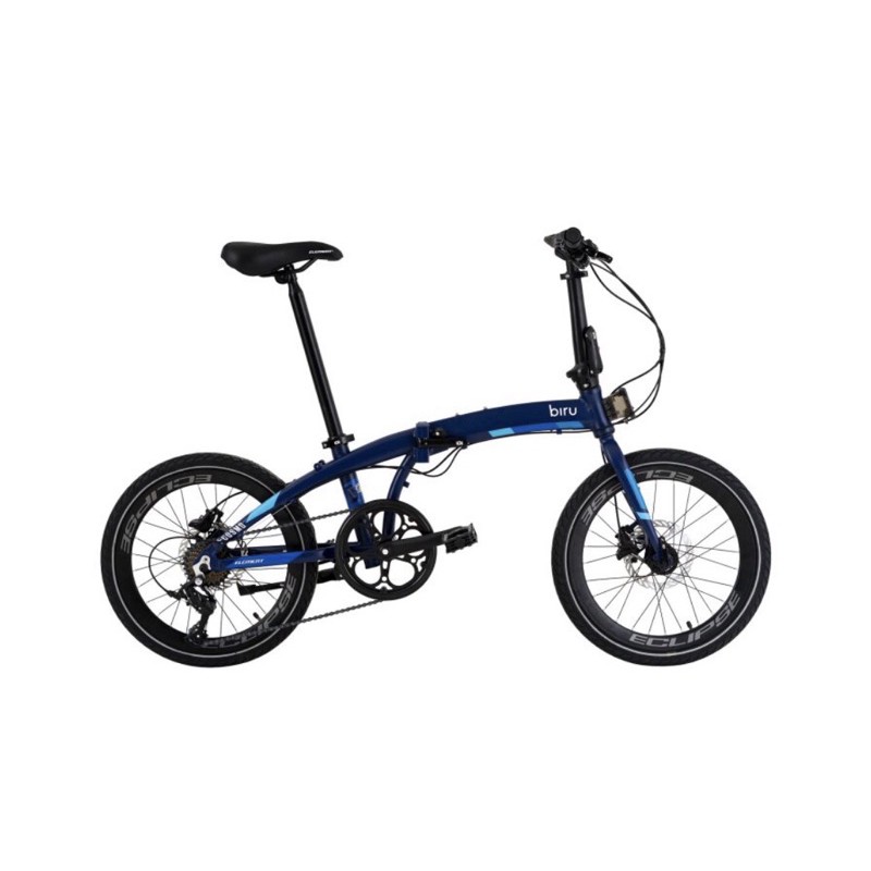 Sepeda lipat foldingbike Element Ecosmo 8sp Biru Edition