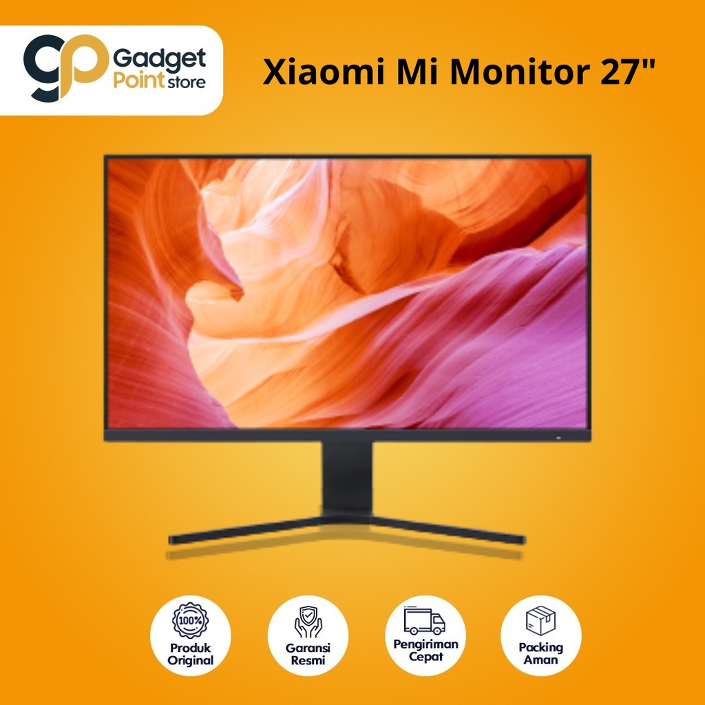 Monitor Xiaomi 27 inch Xiaomi Mi Desktop Monitor 27 Inch 1080p Full HD FHD Bezzel Less - Original Garansi Resmi 1 Tahun