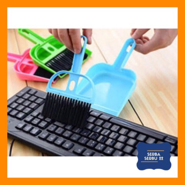 Sapu Mini 1 Set Serok Cikrak Dust Pan Pengki Serokan Sekop Kebersihan Cleaning Tools