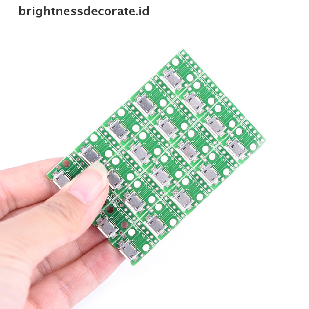 [birth] 20pcs micro usb to DIP 2.54mm adapter connector module board panel female 5-pin [ID]